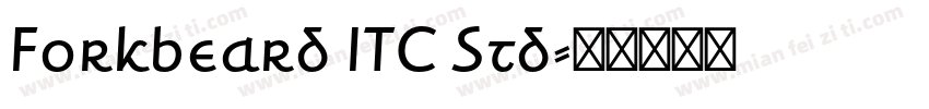 Forkbeard ITC Std字体转换